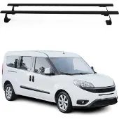 Omtec Dachträger Gepäckträger Relingträger für Opel Combo D 2011-2018 Metall Schwarz