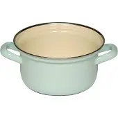 Riess Kasserolle mit Chromrand 14 cm 0,75 l 0277-006 türkis