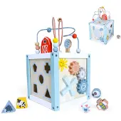 Northio Lernwürfelsortierer aus Holz + Blöcke ECOTOYS