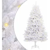 Syfax Künstlicher Weihnachtsbaum Weiß 270 cm PVC und Metall