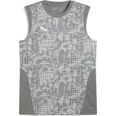 Puma teamCUP ärmelloses Trainingstrikot Herren grau silber Gr 3XL
