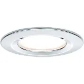Paulmann Premium Einbauleuchten Set Coin Slim dimmbar rund starr LED 3x6,8W 2700K 230V 51mm Chrom/Alu