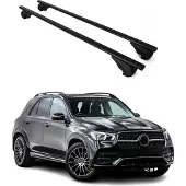 Omtec Dachträger Grundtäger für Mercedes GLE C167 2018-2025 75kg Metall Schwarz 2 tlg