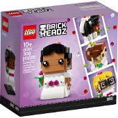 LEGO BrickHeadz Hochzeitsbraut 40383 Bausatz, anpassbar, 306 Teile, 8 cm, kompatibel mit Bräutigam 40384