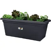Elho green basics garden xxl 80cm, Topfpflanzer, Freistehend, Polypropylen (PP), Schwarz, Rechteck, Draußen