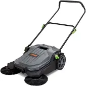 Vevor Handgeführte Bodenkehrmaschine mit 65 cm Breite und 19 L Abfallbehälter