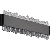 Globo Schwarze Wandlampe Stalagmita 25 cm