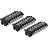 VHBW 3x Ersatz-Scherköpfe kompatibel mit Philips BodyGroom S3000 BG30xx, BG3010 Elektrorasierer, Schwarz Silber