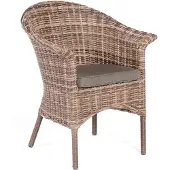 SonnenPartner Cayman Gartensessel Gartenstuhl Aluminium mit Polyrattan nature-mix