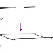 vidaXL Ausziehbare Markise Schwarz 350 x 250 cm