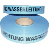 Kelmaplast Trassenwarnband Rollenbreite 40mm Aufdruck Achtung Wasserleitung 250m - 1001500400250020000000000,00