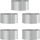 vidaXL Pflanzenring 5 pcs Silber 40 x 40 x 20 cm Verzinkter Stahl