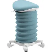 Topstar Sitness 4D mit Rollen blau/papyrus ergonomischer Sitzhocker, Aktivhocker gegen Rückenschmerzen