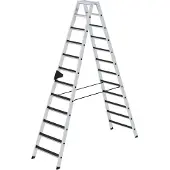 Proregal Stufen-Stehleiter beidseitig begehbar mit clip-step R13 2x12 Stufen