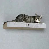 Canadian Cat Company Wandkratzbrett CLOUD · Kratzkarton · Liegefläche & Kletterstufe · betonoptik · ca. 70 x 30 x 8 cm