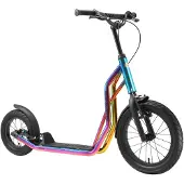 Star Scooter Tretroller Kinderroller ab 8 Jahre | 16 Zoll 12 Zoll Mixed Edition | Chrom