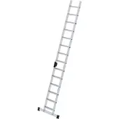 MUNK Günzburger Steigtechnik MUNK Stufenanlegeleiter mit Traverse und Ergo-Pad 14 Stufen