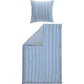 Erwin Müller Wendebettwäsche blau-weiß 1x 135x220 cm + 1x 80x80 cm