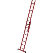 MUNK Günzburger Steigtechnik MUNK Vollkunststoff Seilzugleiter mit Traverse 2x8 Sprossen