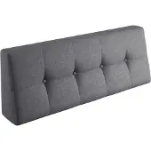Sunnypillow Palettenkissen Verona Rückenkissen 120x40x20/10cm Silver