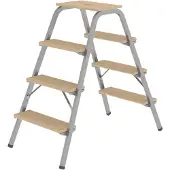 MUNK Günzburger Steigtechnik MUNK Stahl-Holz-Tritt 4 Stufen