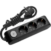 Panasonic 3-fa.Steckdosenleiste 1,5m schw.m.Schalt WLTA04312BL-EU1