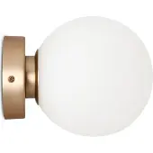Maytoni Moderne Wandleuchte Basic form 1xE14 excl. in Gold aus Metall Glas 40 W für Küche, Schlafzimmer, Wohnzimmer, Esszimmer, Lobby