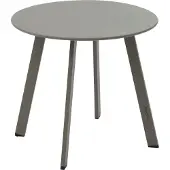 Hespéride Runder gartenbeistelltisch "saona" kaffee 50 x 45cm aus stahl -