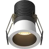Maytoni Einbaustrahler Minor LED incl. Schwarz und Weiß aus Aluminum 9W für Küche, Schlafzimmer, Wohnzimmer, Esszimmer, Lobby