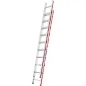 Hymer Schiebeleiter, zweiteilig, 2x10 Sprossen, Länge 2,90 / 4,86 m, Reichhöhe 5,74 m, Gewicht 10,2 kg