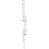 MUNK Günzburger Steigtechnik MUNK ortsfeste Steigleitern Aluminium, 16,80m SH PG2