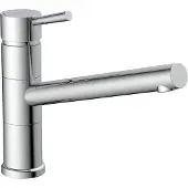 Schutte Küchenarmatur UNICORN, Wasserhahn Küche mit schwenkbarem Auslauf, Mischbatterie Küche, Spültischarmatur in Chrom