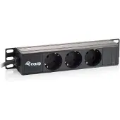 Equip 3-Fach Deutsche Steckdosenleiste, 10-Zoll