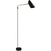 Northern Birdy Stehleuchte Swing Black/Brass - , Birdy Swing, Gold / Messing, für Wohnzimmer, Metall, Design