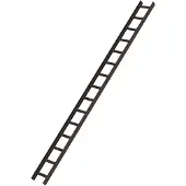 MUNK Günzburger Steigtechnik MUNK Aluminium Dachleiter 15 Sprossen braun