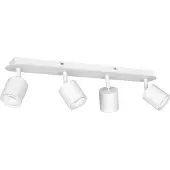 Licht-Erlebnisse Deckenstrahler Weiß GU10 66 cm lang 4-flammig Metall Wohnzimmer Küche Deckenlampe Spot