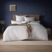 Estella Mako-Satin Uni Bettwäsche Valetta Kissenbezug einzeln 40x40 cm weiss
