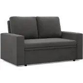 Mebligo Sofa 2-Sitzer mit Schlaffunktion, Grau