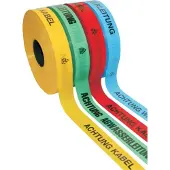 Multicoll Kelmaplast Trassenwarnband Rollenbreite 40mm Rollenlänge 250 m Aufdruck Achtung Kabel gelb - 1001500400250010000000000,00