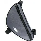 System-S Fahrrad Tasche spritzwasserfest Dreiecktasche Rahmentasche Triangeltasche Grau