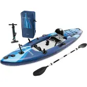 Intex 68245NP Kajak Dakota Quest aufblasbar Sit On Top 160kg Zubehör Set Kayak