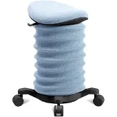 Topstar Sitness 4D mit Rollen hellblau/schwarz ergonomischer Sitzhocker, Aktivhocker gegen Rückenschmerzen