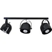 Licht-Erlebnisse Schwarze Deckenleuchte Spot E27 Retro Metall flexibel 3-flammig Deckenlampe Strahler Wohnzimmer