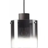 Brilliant Hängelampe Beth E27 schwarz mit Rauchglas