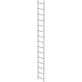 MUNK Günzburger Steigtechnik MUNK Schachtleiter aus Edelstahl 400mm breit 15 Sprossen 4,20m lang