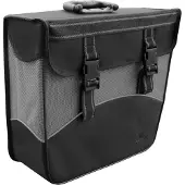 Polydaun Fahrradtasche Greenlands - abnehmbar - reflektierende Paspelierung - 17 Liter - vorgeformt - Rechts – Schwarz/Weiß