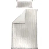 Erwin Müller Wendebettwäsche taupe-weiß 1x 155x220 cm + 1x 40x80 cm