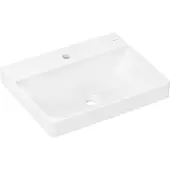 Hansgrohe Xelu Q Waschtisch 600/480 mit Hahnloch ohne Überlauf, Weiß