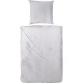Hahn Primera Soft-Seersucker Bettwäsche 135x200 uni einfarbig silber grau 213050-08