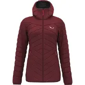 Salewa Daunenjacke für Damen sehr leicht mit Kapuze, Farbe:Weinrot, Größe:40